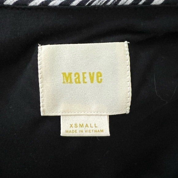 Anthropologie Maeve Salsola Striped High Low Tie Waist Dress - Picture 5 of 9